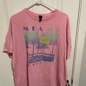 Wild Fable Pink Miami Graphic Tee